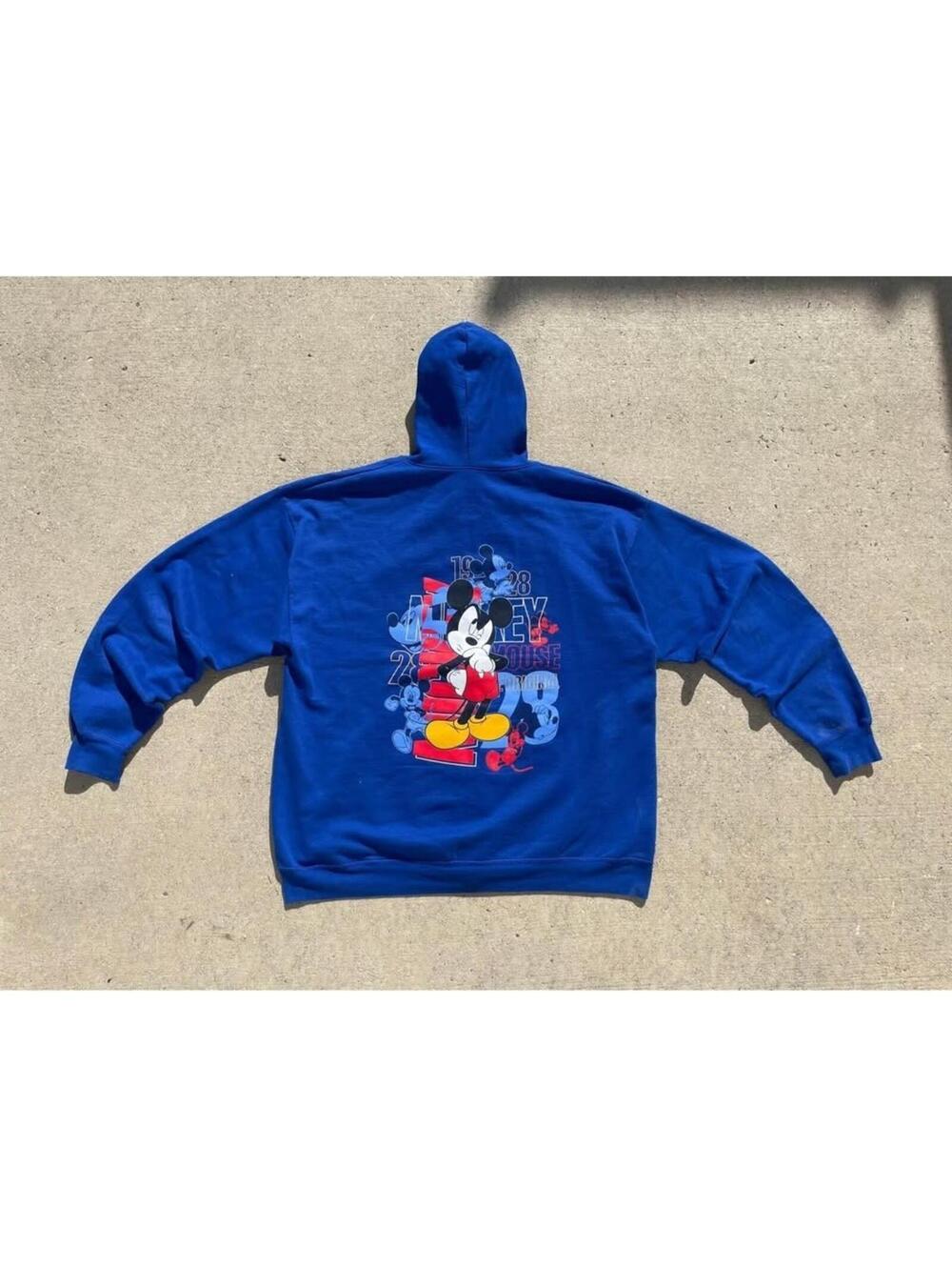Disney World Mickey Mouse Heavyweight Zip Up Hoodie Sweater